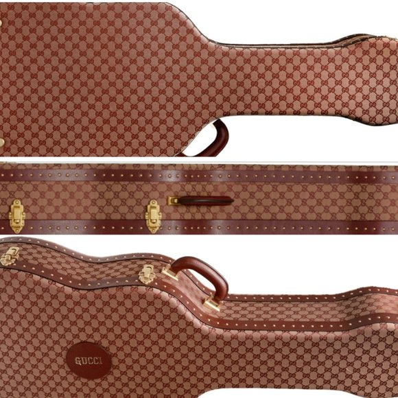 🥳HOST PICK 🥳💕Gucci Collectors GG Original Canvas Monogram Guitar Travel Case - Picture 5 of 6